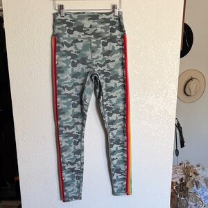 Spiritual Gangster leggings with Rainbow Stripe